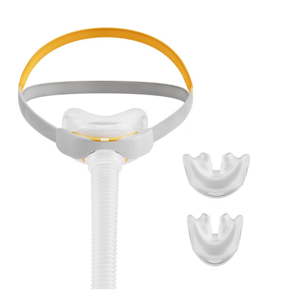 F&P Solo Pillows: nasal pillow mask starter pack (S/M/L) - cpap nasal pillow mask, sleep apnea pillow mask, nasal pillow cpap mask, cpap mask uk-image-01MT1092