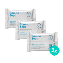 SomnoSept CPAP cleaning wipes pack of 3