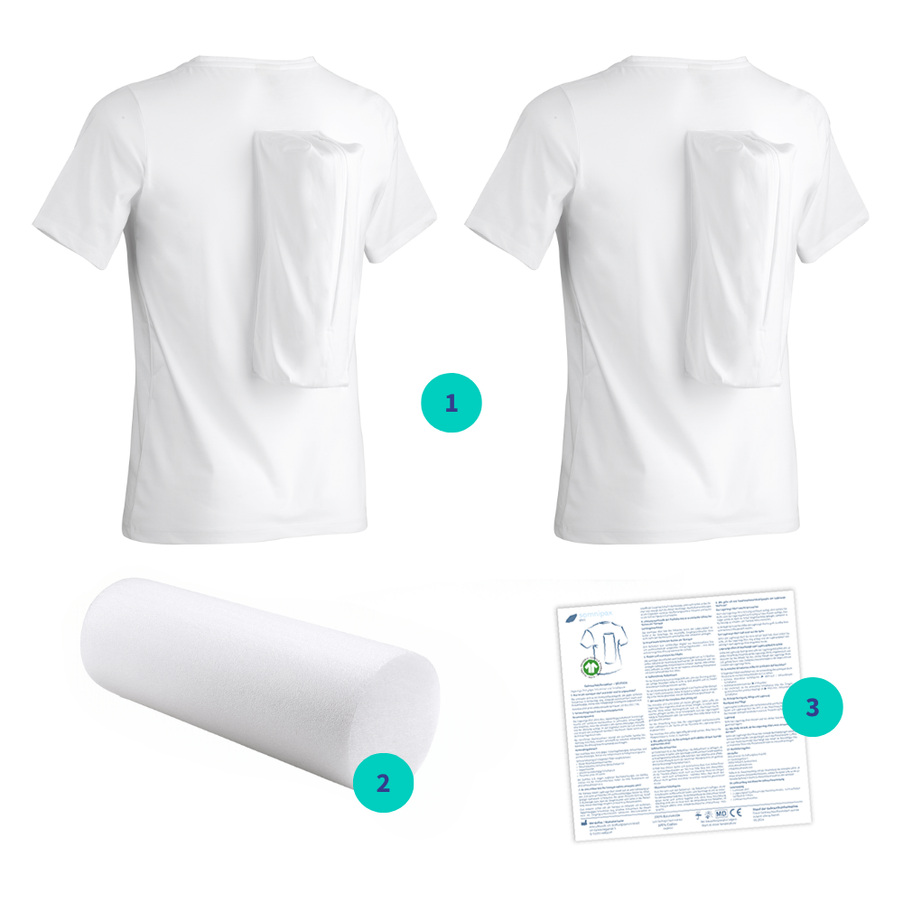 Somnipax Two Shirts Package with Hard Foam Roll