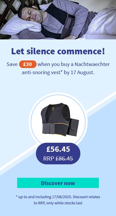 Discount on the purchase of the Nachtwaechter anti-snoring vest 05