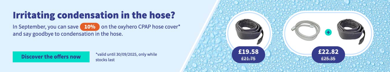 Discount oon the oxyhero CPAP hose cover 01