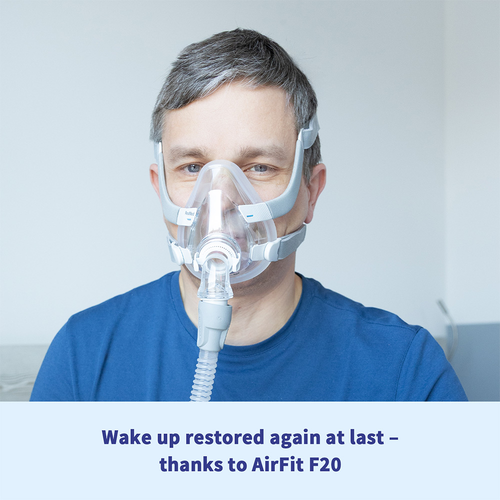 ResMed AirFit F20™ Full Face CPAP Mask | SomniShop