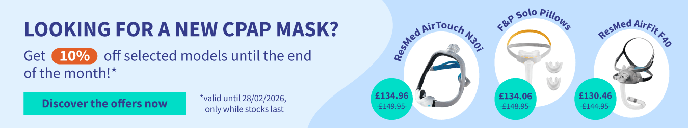 Discount on selected models until CPAP mask 01