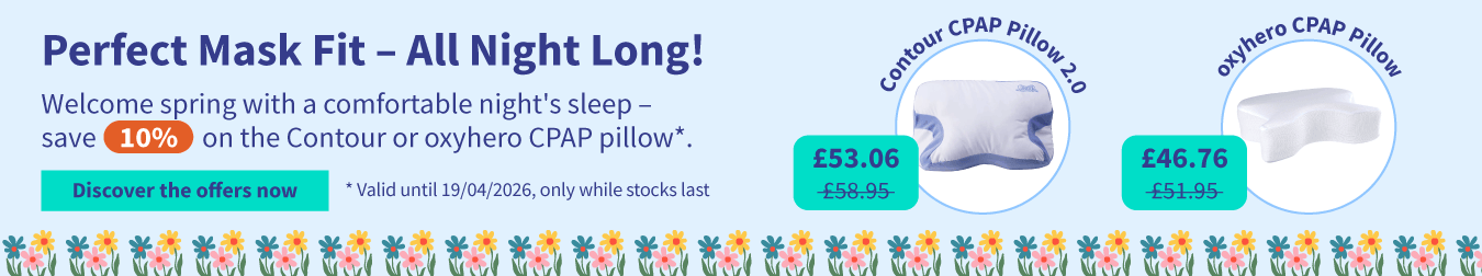 Discount on the Contour or oxyhero CPAP pillow 01
