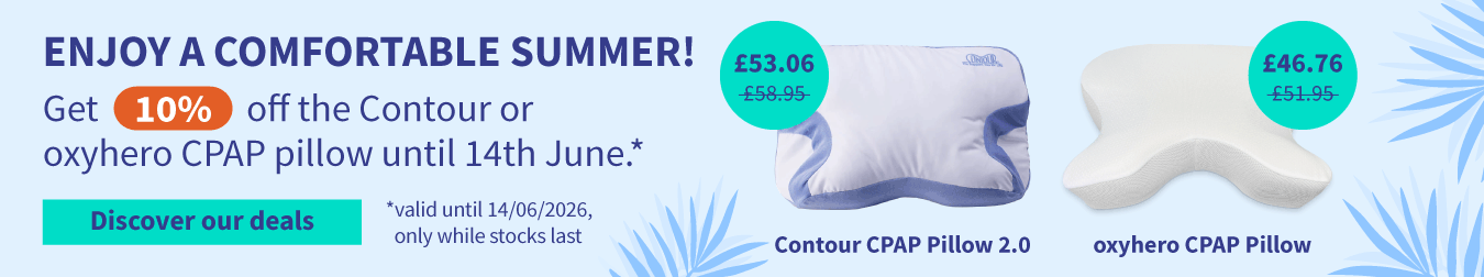 Discount on the Contour or oxyhero CPAP pillow 05