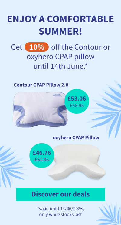 Discount on the Contour or oxyhero CPAP pillow 01