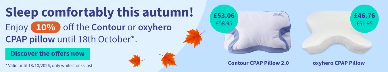 Discount on the Contour or oxyhero CPAP pillow 01