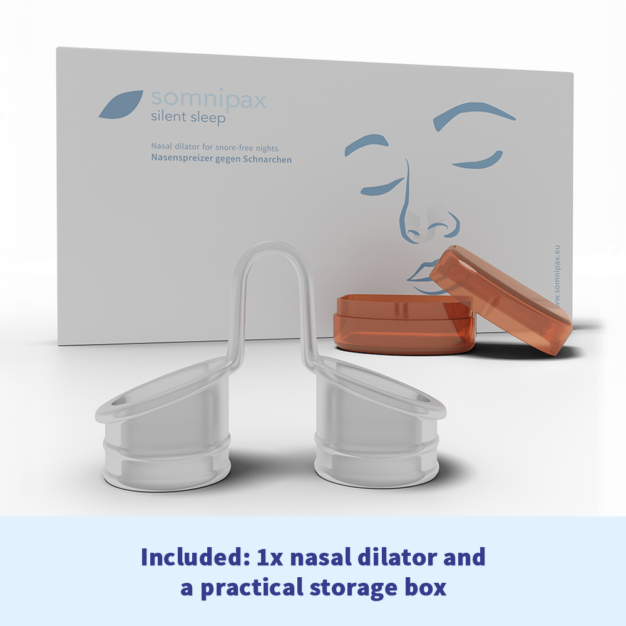 somnipax breathe nasal dilator with practical storage box